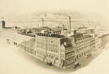 Drawing of Jacob's Biscuit Factory building (circa 1870)<br><i>Courtesy of the Irish Capuchin Provincial Archives</i>